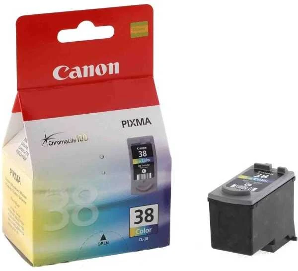 CANON CL-38 rašalo spausdinimo galvutė, spalvota, 9 ml, skirta PIXMA iP2500, 207 puslapiai