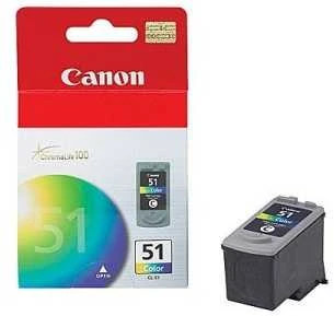 CANON CL-51 spausdinimo galvutė su 21 ml spalvotu rašalu, skirta Pixma MP150 170 450