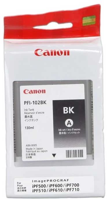 Rašalas Canon PFI102B photo juodas dye | 130ml | LP17/ LP24/ iPF500/ iPF6X0