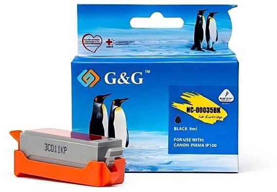 G&G kompatybilny ink / tusz su PGI35BK, NC-00035BK, juodas, 191s