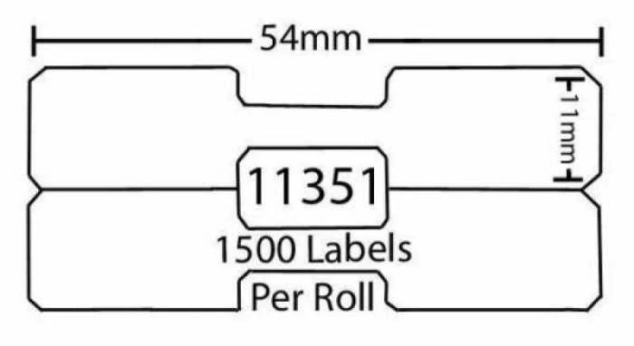 Dymo 11351 S0722360 etiketės ritinys Dore analoginė