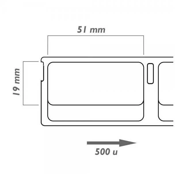 Dymo 11355 S0722550 etiketės ritinys Dore analoginė removable