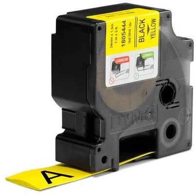 DYMO Rhino Termo vamzdelis 24mm x 1.5m / juodas ant geltonos (1805444)
