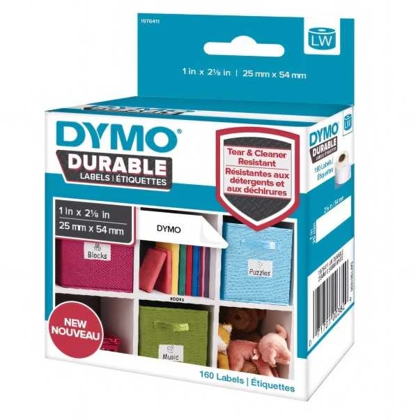 DYMO LW - LW Durable Labels - 25 x 89 mm - 1933081 Balta Lipni spausdintuvo etiketė