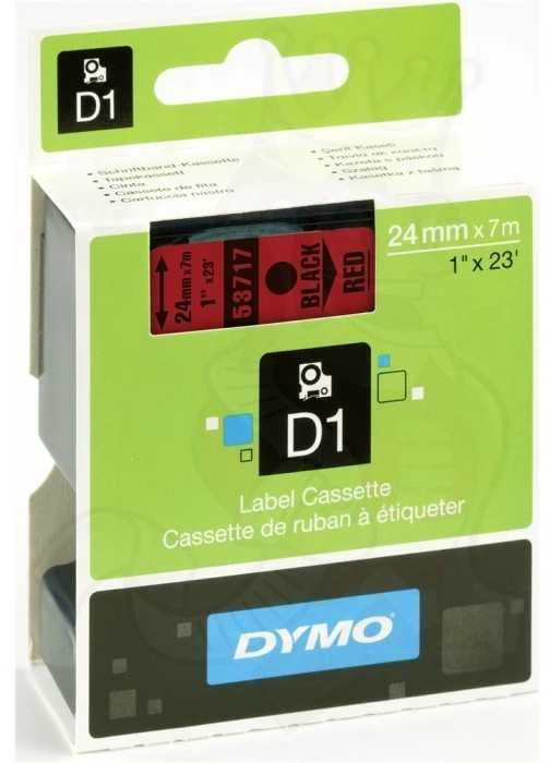 D1, prekės ženklo juosta, 24 mm, juodas tekstas ant biurokratijos, 7m - 53717 DYMO / S0720970