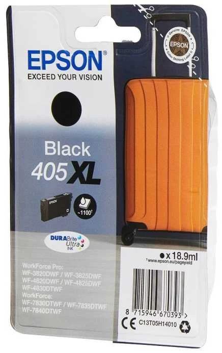 Epson 405XL (C13T05H14010) kasetė rašaliniams spausdintuvams, Juoda (1100 psl.)