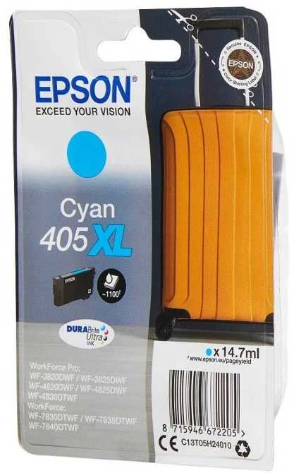 Epson 405XL (C13T05H24010) kasetė rašaliniams spausdintuvams, Žydra (1100 psl.)