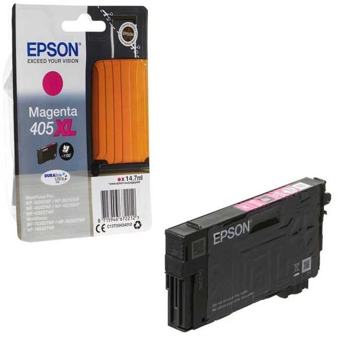 Epson 405XL (C13T05H34010) kasetė rašaliniams spausdintuvams, Purpurinė (1100 psl.)