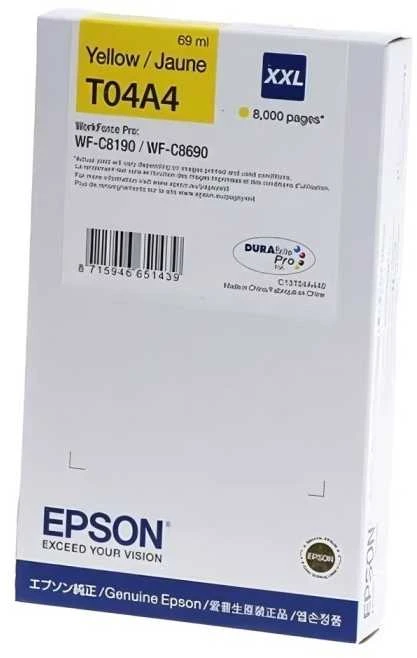 Epson kasetė | WF-C8190 / WF-C8690 XXL Y | Rašalas | Geltona