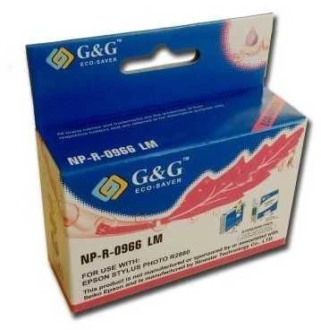 G&G suderinamas rašalas / kasetė su C13T09664010, NP-R-0966LM, šviesiai rausvai raudona