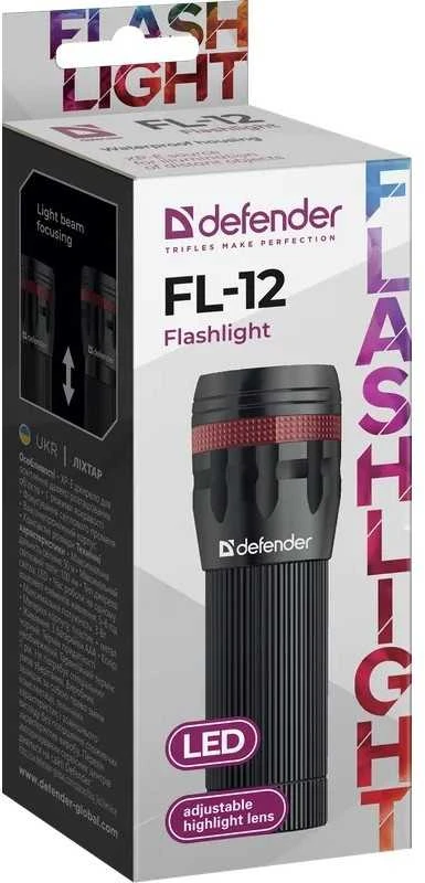 Žibintuvėlis Defender Žibintuvėlis Defender FL-12, XP-E, 3 tryby, metalo sp. obudowa