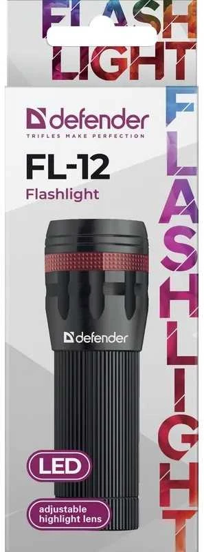 Žibintuvėlis Defender Žibintuvėlis Defender FL-12, XP-E, 3 tryby, metalo sp. obudowa