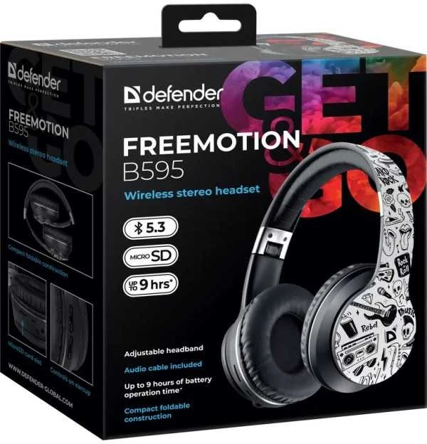 Ausinės Defender FreeMotion B595