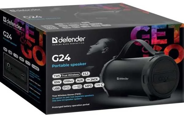 SPEAKER DEFENDER G24 BLUETOOTH/FM/TF/USB 10W Juodas