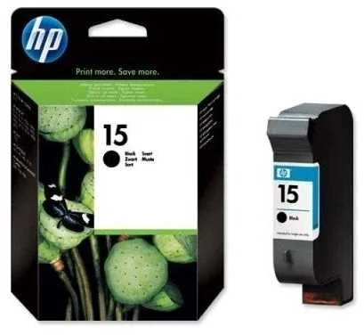 Hewlett Packard (HP) HP 15 Juodas rašalo kasetė, 495 puslapiai, skirta HP DeskJet 810, 840, 843c, Photosmart Color 750, 950, Officejet V40