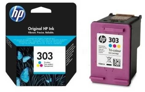 Hewlett Packard (HP) HP 303 trispalvė rašalo kasetė