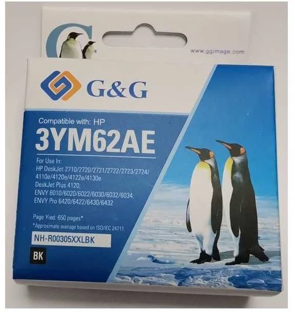 G&G XXL-Patrone rašalas, suderinamas su HP 305XL / 3YM62AE