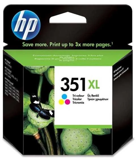HP 351XL 3 rašalo kasetė, 580 puslapių