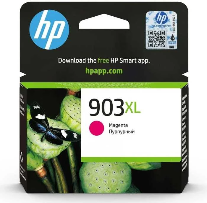 Hewlett Packard (HP) HP originalus rašalas / kasetė T6M07AE, HP 903XL, rausvai raudona, lizdinė pakuotė, 825s, 9,5 ml, didelės talpos, EOL