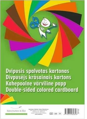 Smiltainis Kartonas SMLT, A4, 190 g, spalvotas, dvipusis, (16) 0708-100
