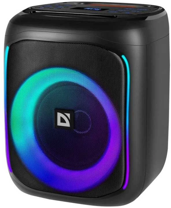 Kompiuterio kolonėlės Defender głośnik BOOMER 50, Li-Ion, 1.1, 50W, juoda, garsumo valdymas, pašvietimas LED, BT 5.0, TWS, 90Hz-20KHz