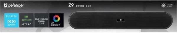 DEFENDER BLUETOOTH SOUNDBAR Z2 6W LED USB