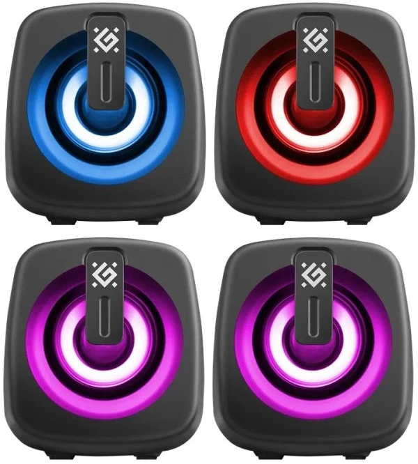 Kompiuterio kolonėlės PC SPEAKERS DEFENDER J1 2.0 6W LED USB Juodas