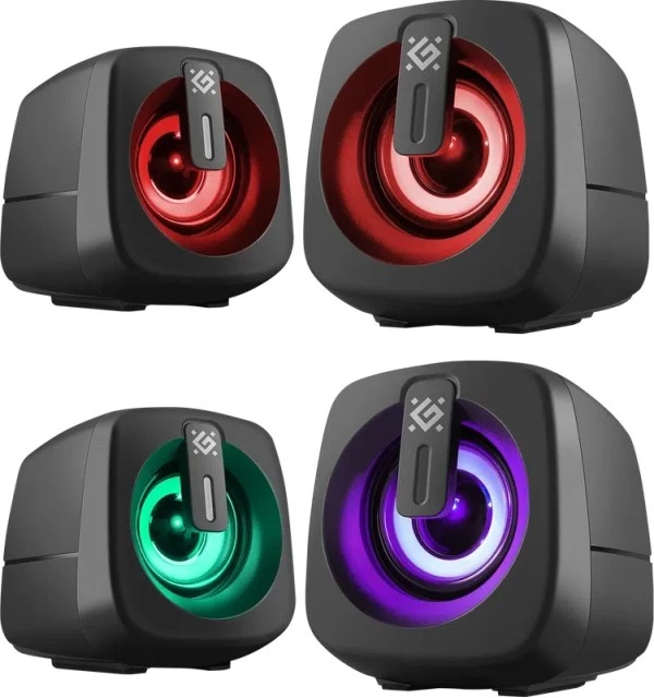 Kompiuterio kolonėlės PC SPEAKERS DEFENDER J1 2.0 6W LED USB Juodas