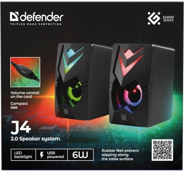 Kompiuterio kolonėlės Głośniki komputerowe Defender J4 2.0 (65974)