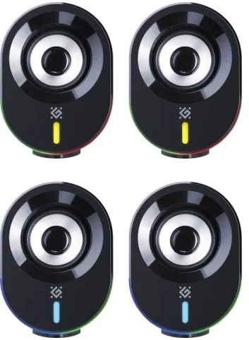 Kompiuterio kolonėlės Głośniki komputerowe Defender SOLAR 8 2.0 10 W Bluetooth USB pašvietimas RGB Otwarte opakowanie (65938)