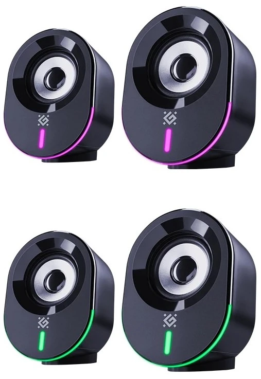 Kompiuterio kolonėlės Głośniki komputerowe Defender SOLAR 8 2.0 10 W Bluetooth USB pašvietimas RGB Otwarte opakowanie (65938)
