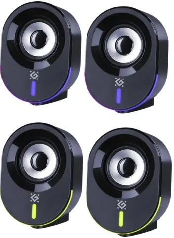 Kompiuterio kolonėlės Głośniki komputerowe Defender SOLAR 8 2.0 10 W Bluetooth USB pašvietimas RGB Otwarte opakowanie (65938)