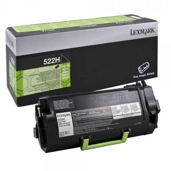 Lexmark 52D2X0E | 522XE itin didelės našumo korporacinė kasetė (45k) | Kasetė | Juodas