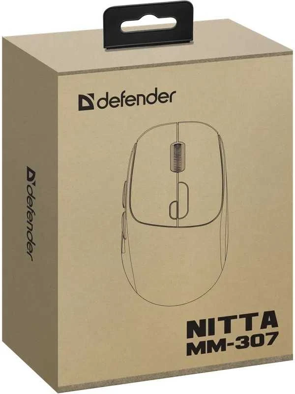 Pelė Defender Nitta MM-307 balta
