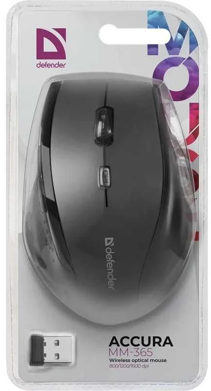 Pelė Defender Accura MM-365 juoda