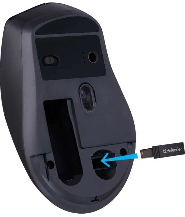 Pelė Defender Effect X MS-095 juoda