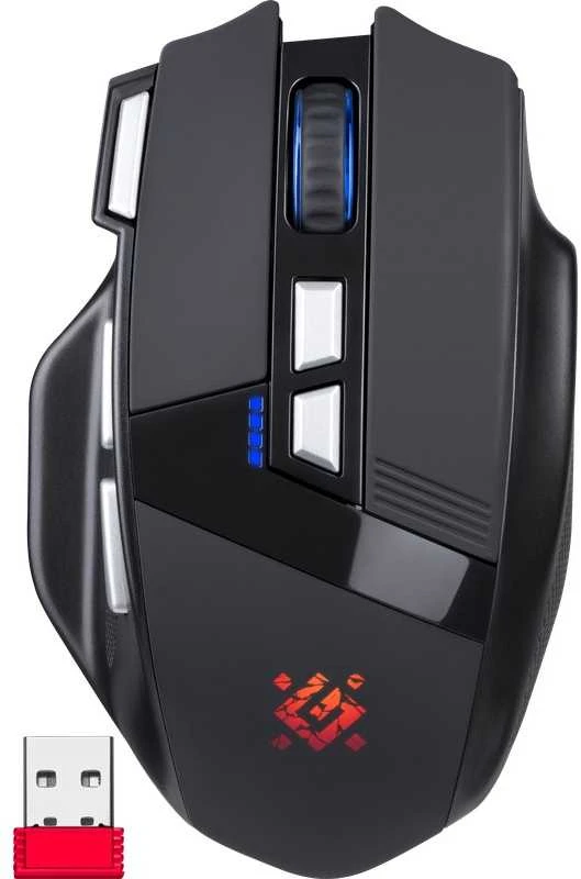 Pelė DEFENDER GM-885 KNIGHT RF WIRELESS 3200dpi 8P Juodas