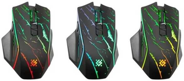 Kompiuterio Pelė - Defender GM-503 Uran Optinė RF RGB 3200dpi