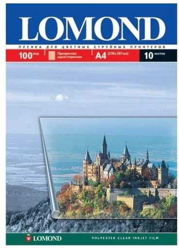 Poliesterio plėvelė Lomond PET Film rašaliniams sp. Skaidri A4, 50 lapų