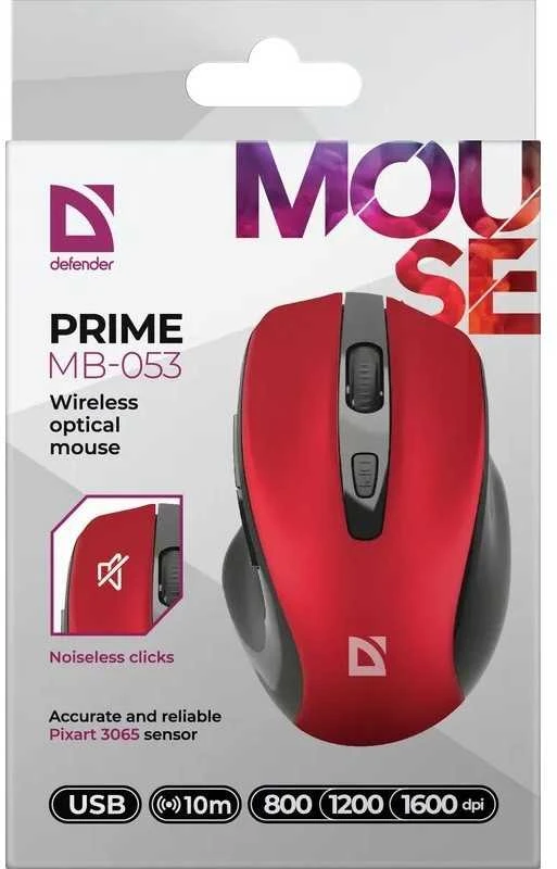Pelė Defender Prime MB-053 raudona