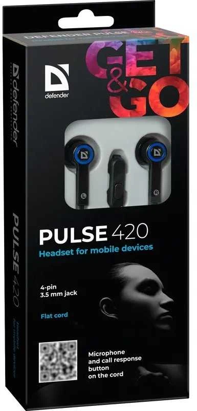 Ausinės Defender Pulse 420 mėlyna