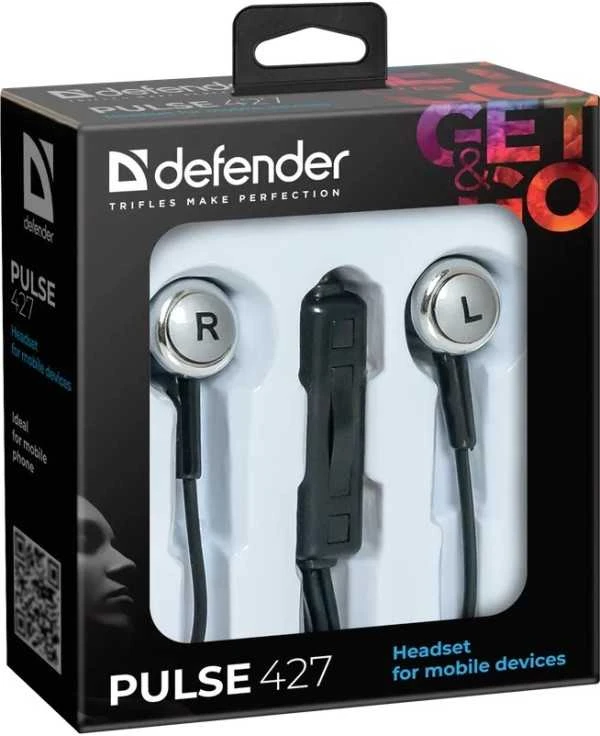 Ausinės Defender Pulse 427 Juoda