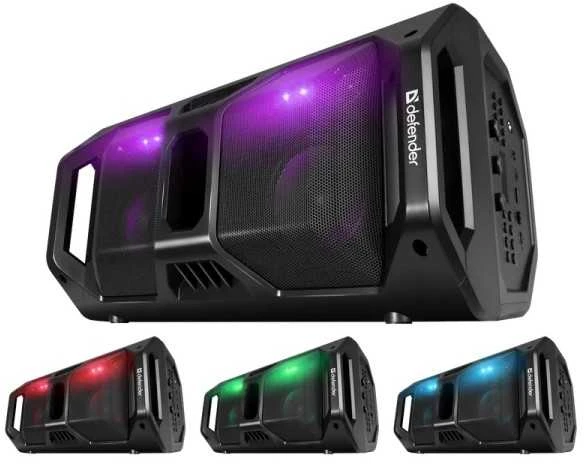 Defender Rage Stereo Nešiojama kolonėlė Juodas 50 W