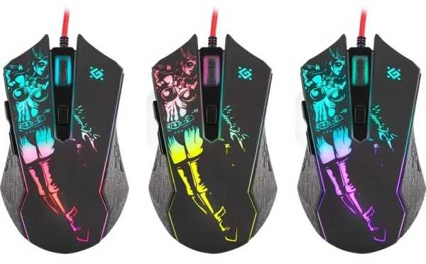 Žaidimų Pelė - Defender GM-933 7200dpi 6P RGB