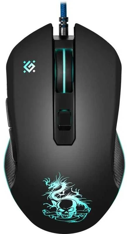 Pelė Myszka žaidimams Defender Sky Dragon GM-090L su laidu 3200 dpi optinė juoda
