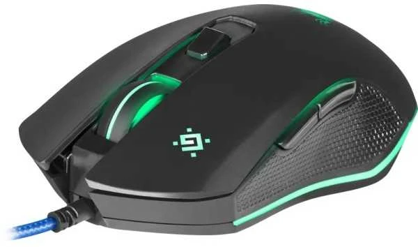 Pelė Myszka žaidimams Defender Sky Dragon GM-090L su laidu 3200 dpi optinė juoda