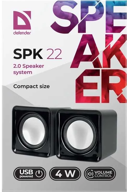 Kompiuterio kolonėlės Defender SPK-22 kompiuterio garsiakalbiai (65503)