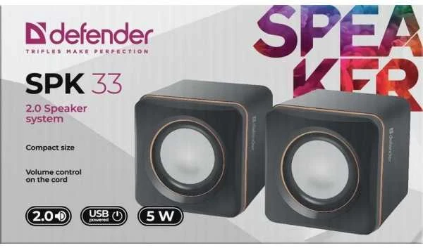 Kompiuterio kolonėlės Głośniki komputerowe Defender SPK-33 (65633)