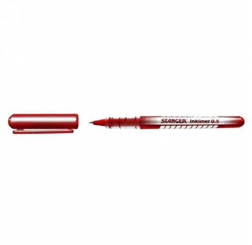 Stanger InkLiner raudonas rašiklis 0.5 mm