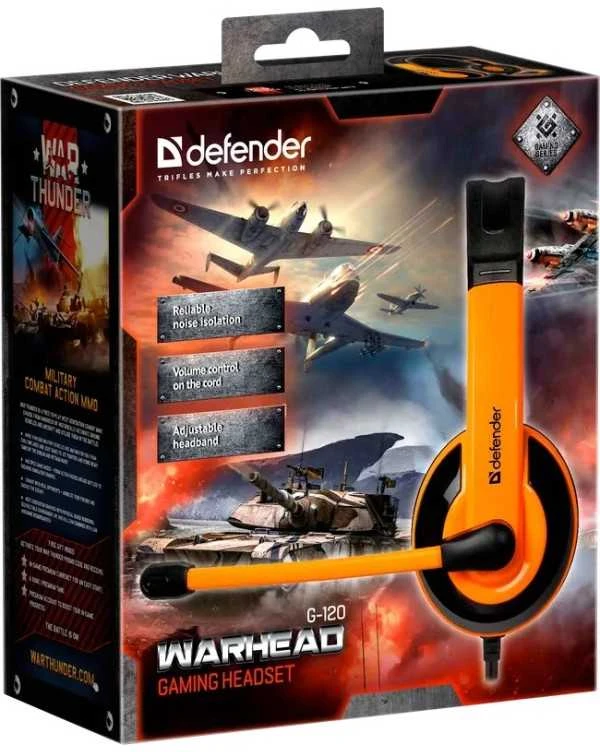 Ausinės Defender Warhead G-120 Juodai-Oranžinė